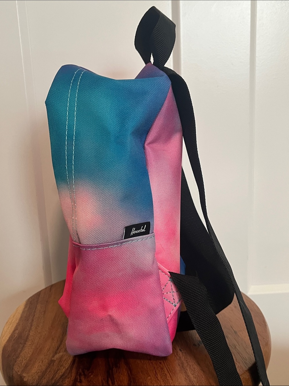 Herschel Tie-Dye Mini Backpack in Pink and Blue - Picture 4 of 7
